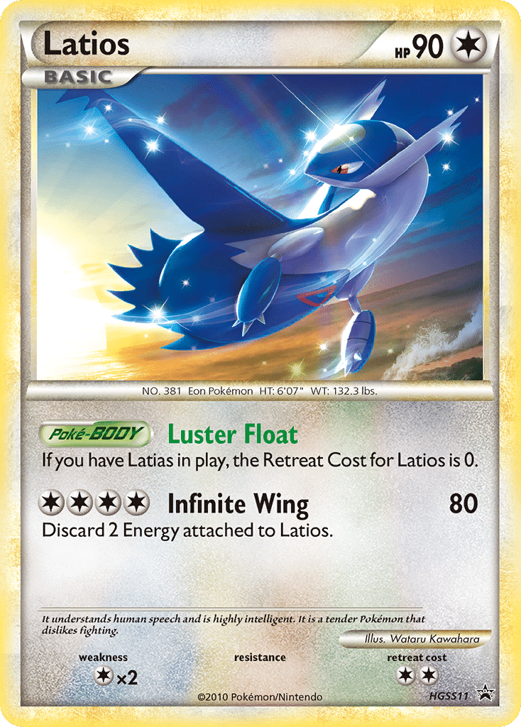 Latios Pokémon HGSS Black Star Promos (HGSS11/25) – HeartGold & SoulSilver