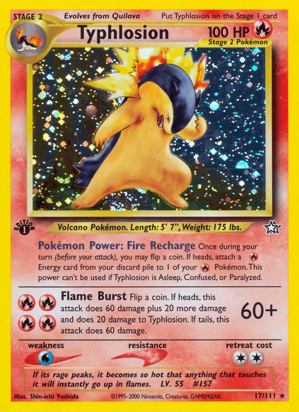 Typhlosion Pokémon Neo Genesis (17/111) – Neo