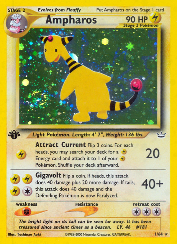 Ampharos Pokémon Neo Revelation (1/64) – Neo