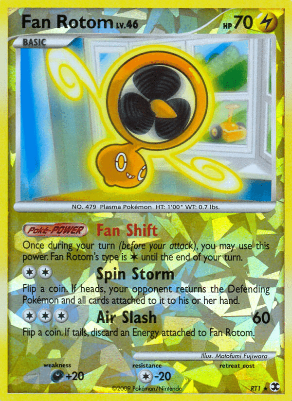 Fan Rotom Pokémon Rising Rivals (RT1/111) – Platinum