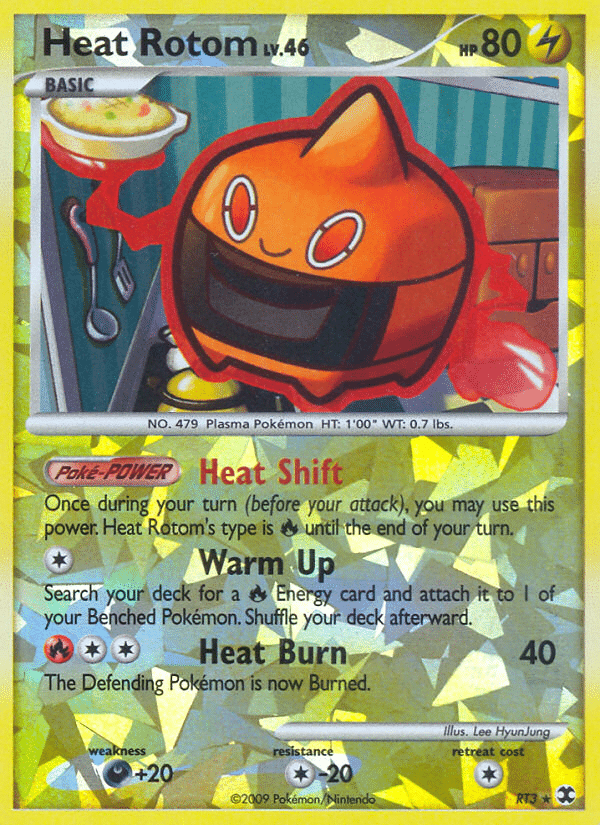 Heat Rotom Pokémon Rising Rivals (RT3/111) – Platinum