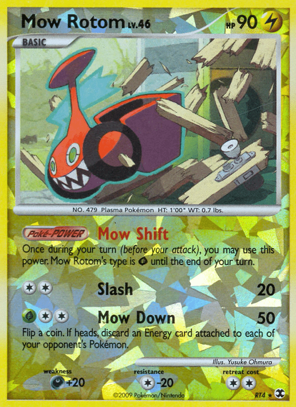Mow Rotom Pokémon Rising Rivals (RT4/111) – Platinum
