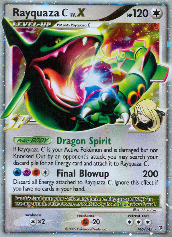 Rayquaza C LV.X Pokémon Supreme Victors (146/147) – Platinum