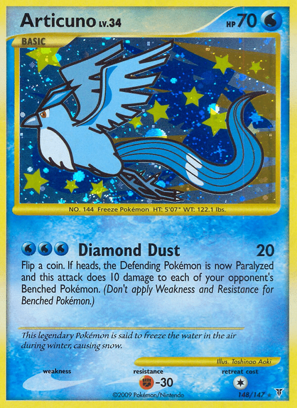Articuno Pokémon Supreme Victors (148/147) – Platinum