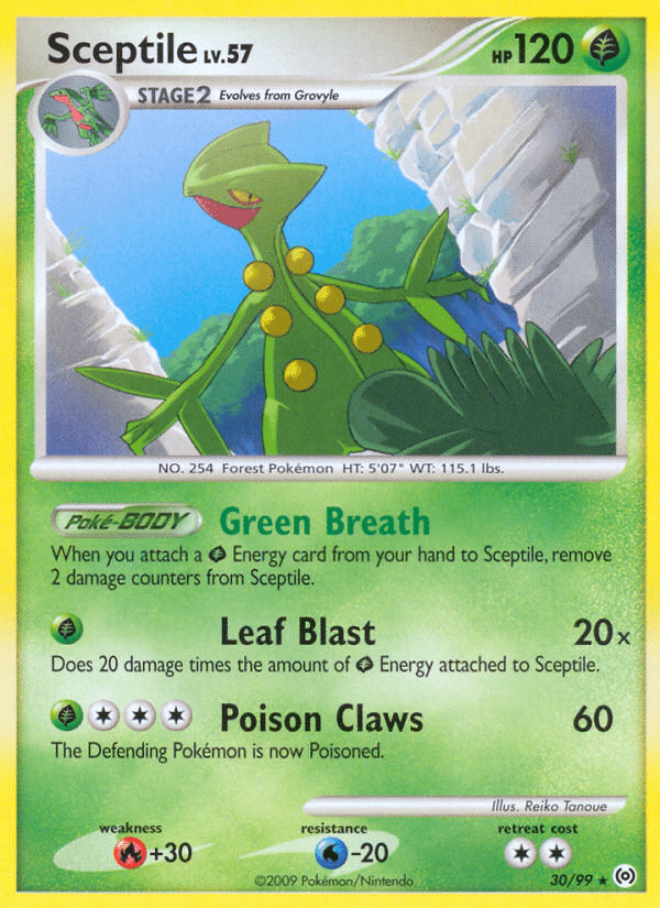 Sceptile Pokémon Arceus (30/99) – Platinum