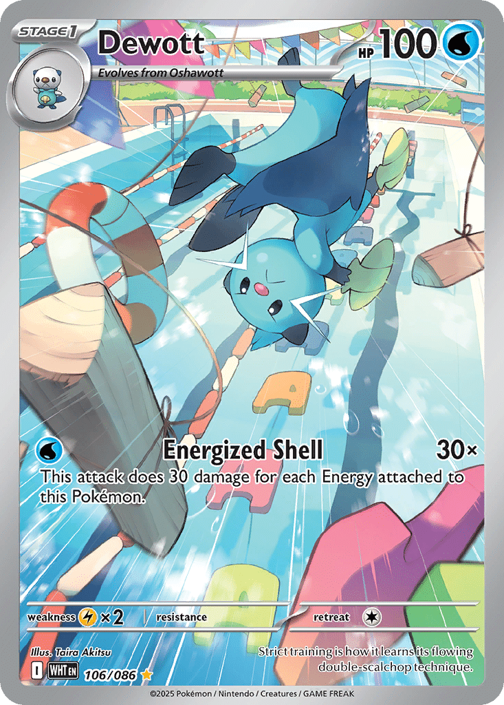Dewott Pokémon White Flare (106/86) – Scarlet & Violet