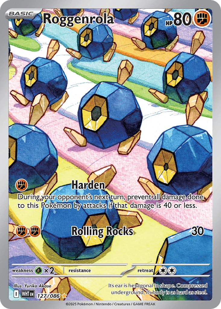 Roggenrola Pokémon White Flare (127/86) – Scarlet & Violet