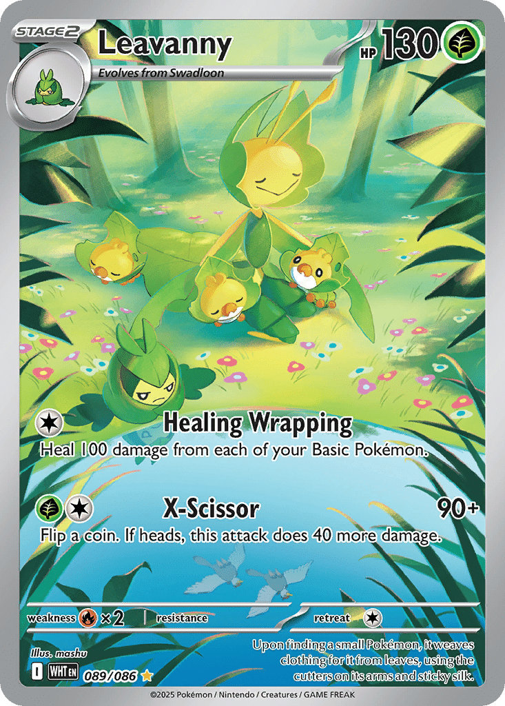 Leavanny Pokémon White Flare (89/86) – Scarlet & Violet