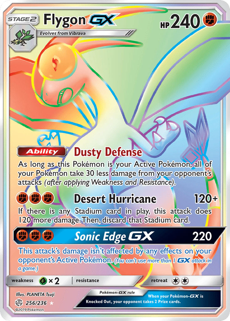 Flygon-GX Pokémon Cosmic Eclipse (256/236) – Sun & Moon