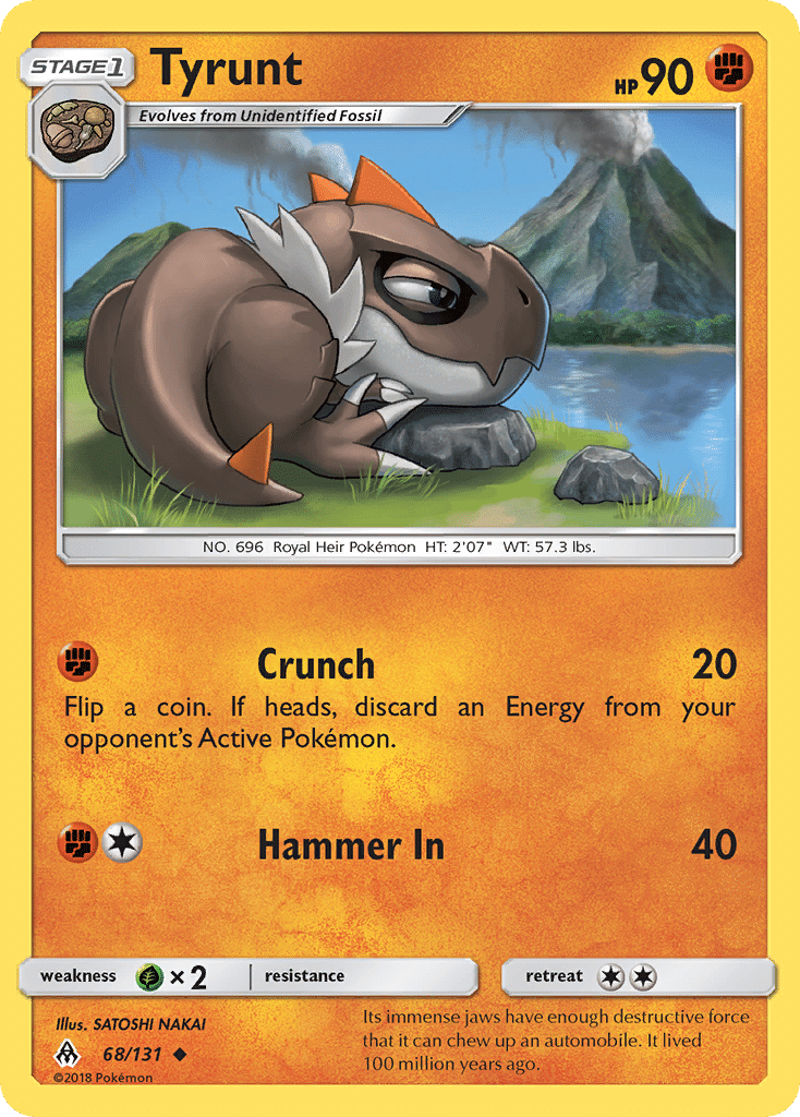 Tyrunt Pokémon Forbidden Light (68/131) – Sun & Moon