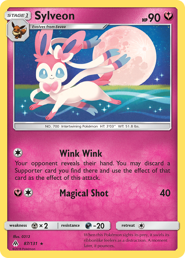 Sylveon Pokémon Forbidden Light (87/131) – Sun & Moon