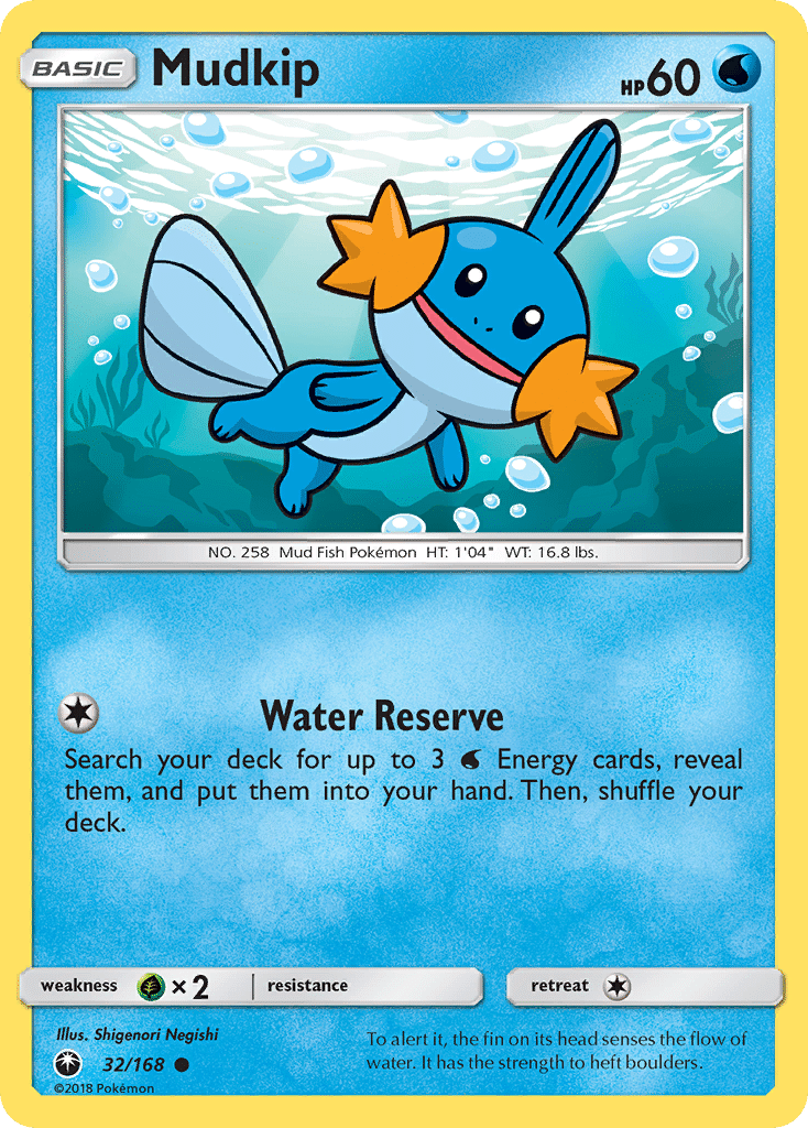 Mudkip Pokémon Celestial Storm (32/168) – Sun & Moon