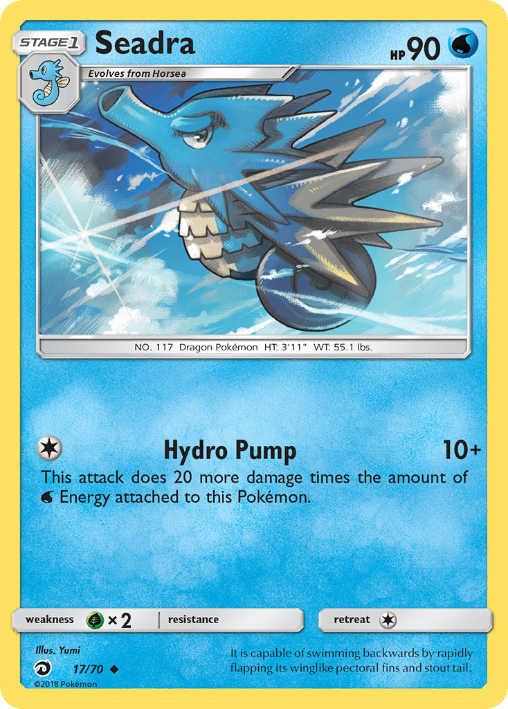 Seadra Pokémon Dragon Majesty (17/70) – Sun & Moon