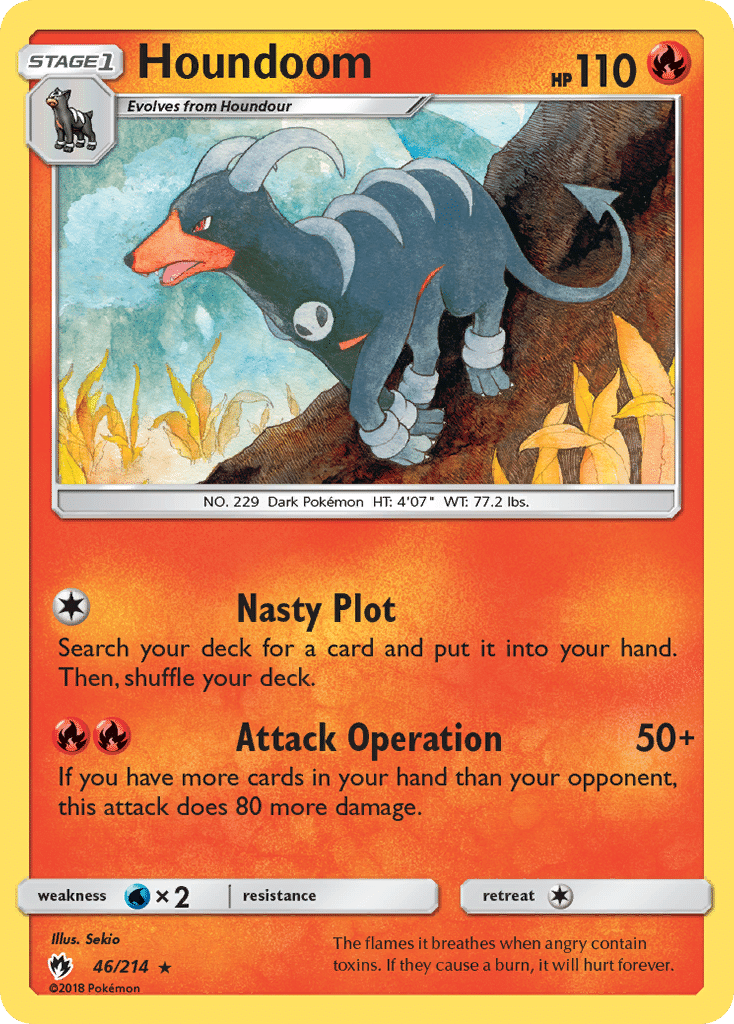 Houndoom Pokémon Lost Thunder (46/214) – Sun & Moon