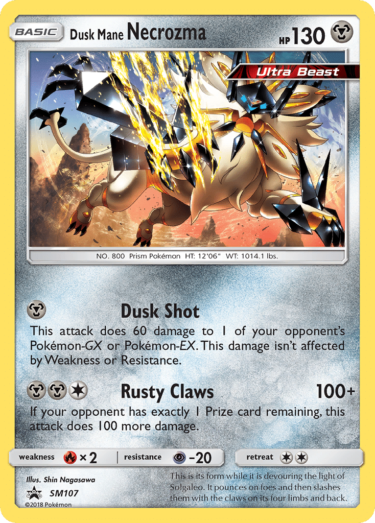 Dusk Mane Necrozma Pokémon SM Black Star Promos (SM107/248) – Sun & Moon