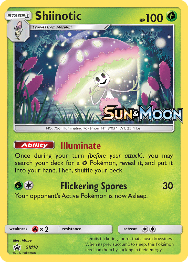 Shiinotic Pokémon SM Black Star Promos (SM10/248) – Sun & Moon