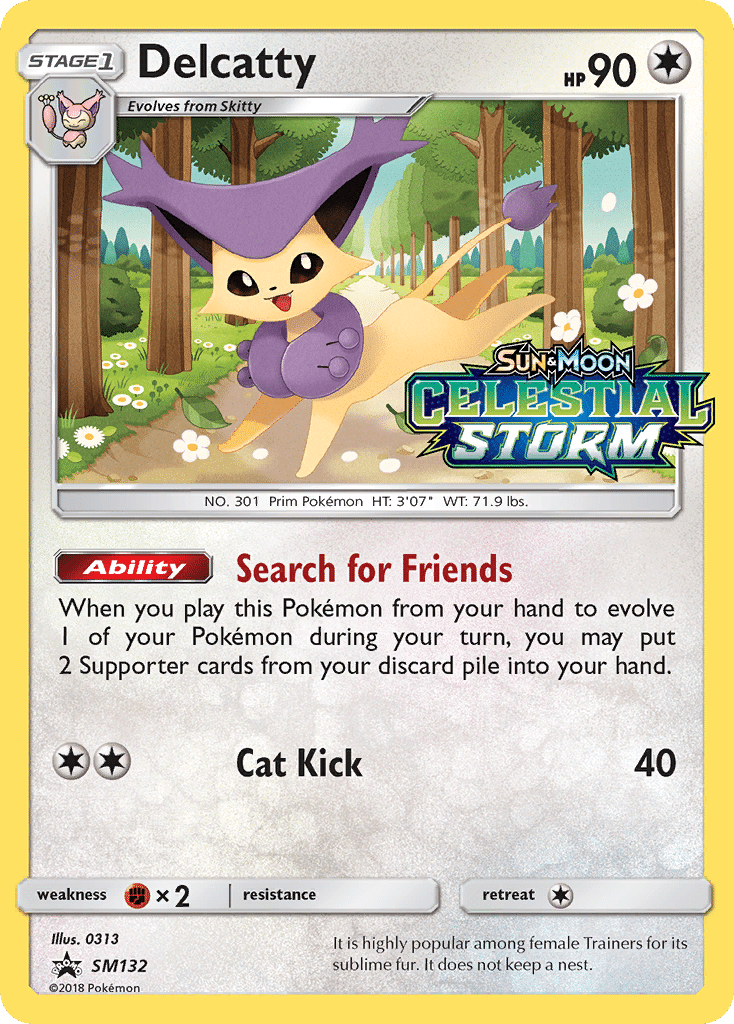 Delcatty Pokémon SM Black Star Promos (SM132/248) – Sun & Moon