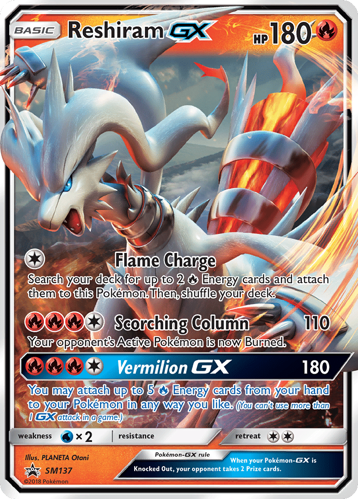 Reshiram-GX Pokémon SM Black Star Promos (SM137/248) – Sun & Moon
