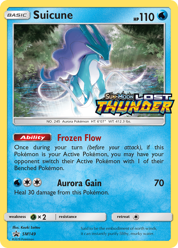 Suicune Pokémon SM Black Star Promos (SM149/248) – Sun & Moon