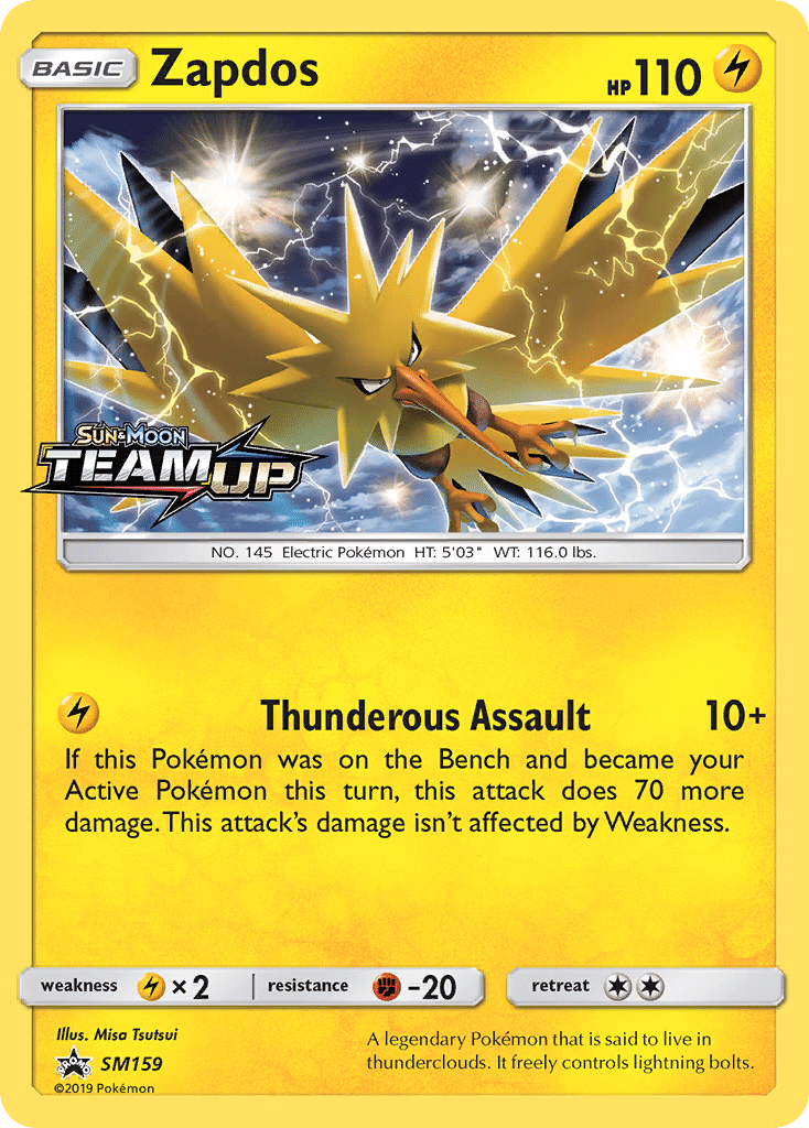 Zapdos Pokémon SM Black Star Promos (SM159/248) – Sun & Moon
