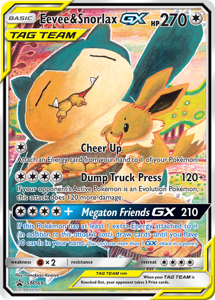 Eevee & Snorlax-GX Pokémon SM Black Star Promos (SM169/248) – Sun & Moon