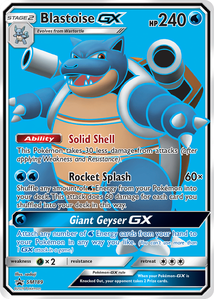 Blastoise-GX Pokémon SM Black Star Promos (SM189/248) – Sun & Moon
