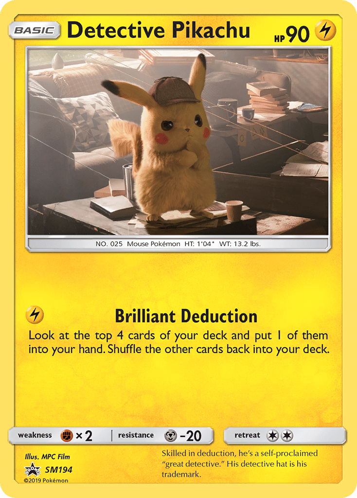 Detective Pikachu Pokémon SM Black Star Promos (SM194/248) – Sun & Moon