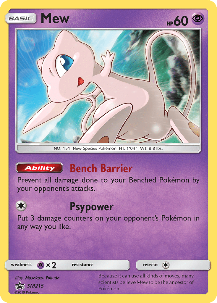 Mew Pokémon SM Black Star Promos (SM215/248) – Sun & Moon