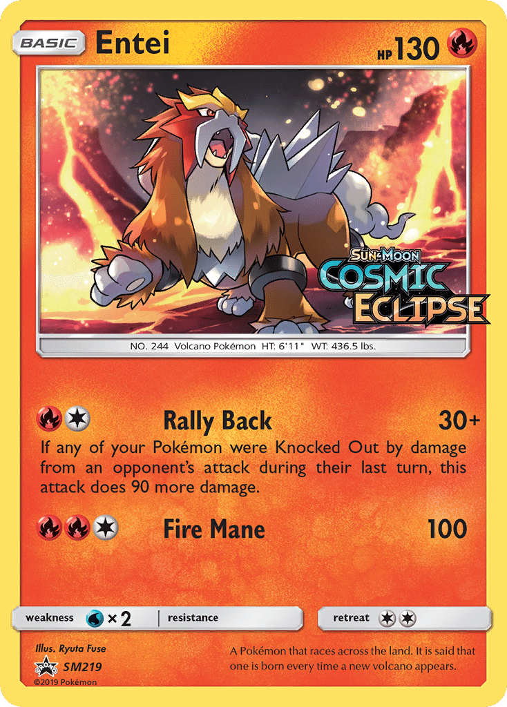 Entei Pokémon SM Black Star Promos (SM219/248) – Sun & Moon