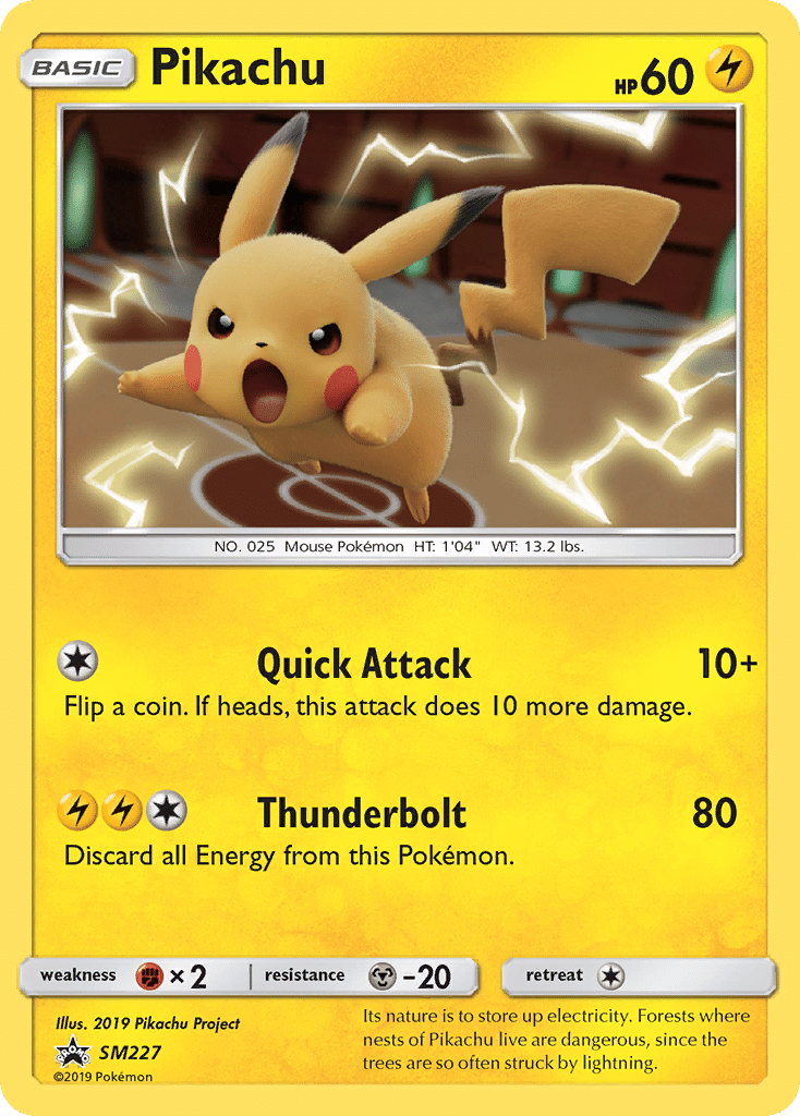 Pikachu Pokémon SM Black Star Promos (SM227/248) – Sun & Moon