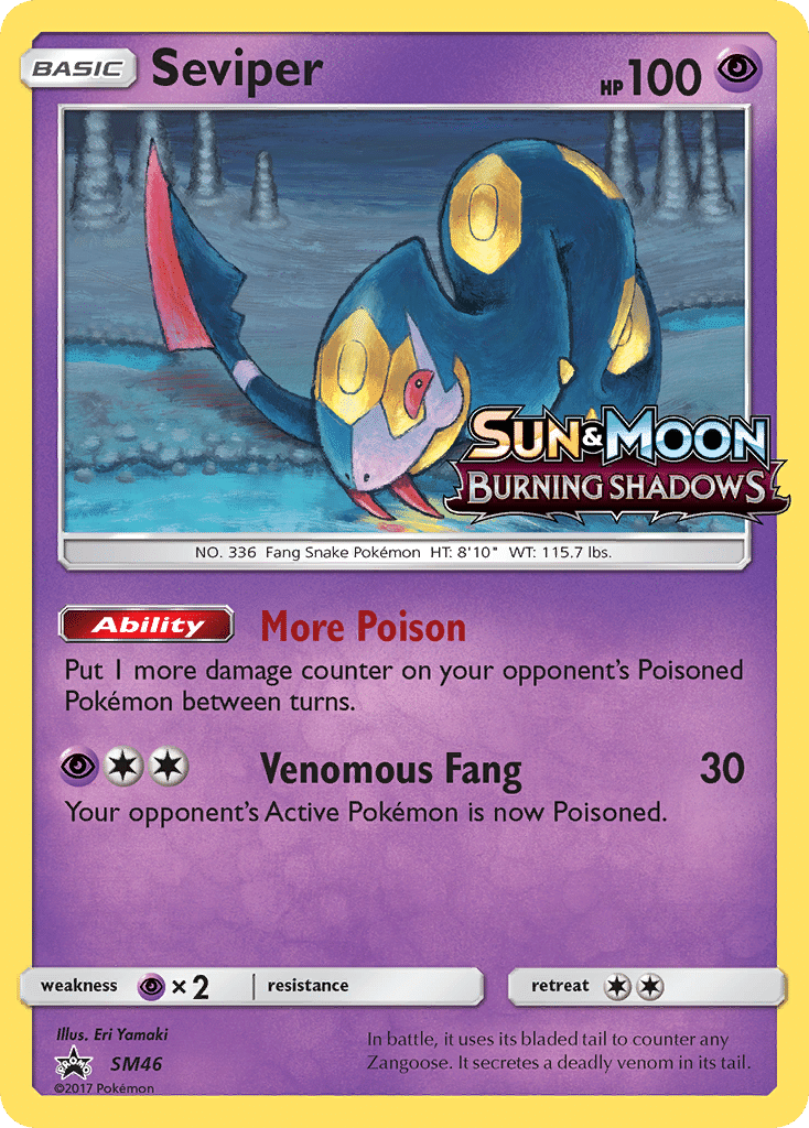 Seviper Pokémon SM Black Star Promos (SM46/248) – Sun & Moon