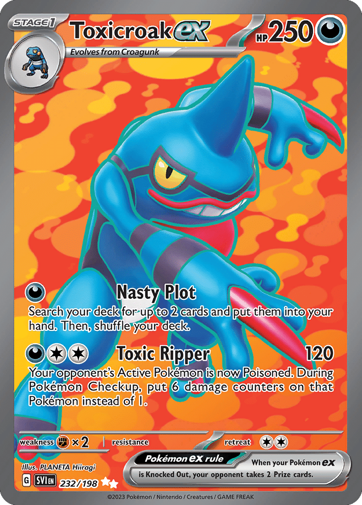 Toxicroak ex Pokémon Scarlet & Violet (232/198) – Scarlet & Violet