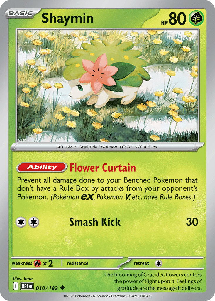 Shaymin Pokémon Destined Rivals (10/182) – Scarlet & Violet