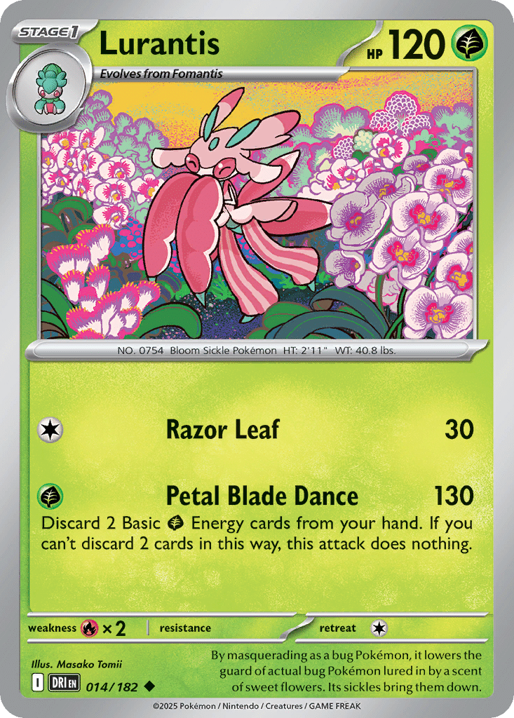 Lurantis Pokémon Destined Rivals (14/182) – Scarlet & Violet