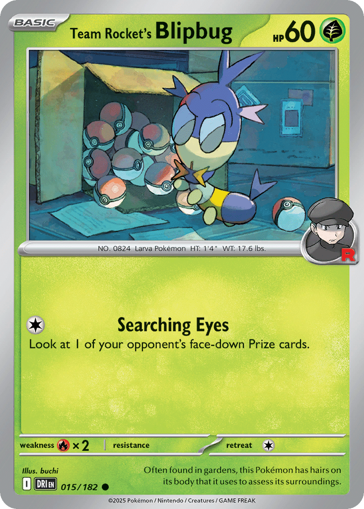 Team Rocket's Blipbug Pokémon Destined Rivals (15/182) – Scarlet & Violet
