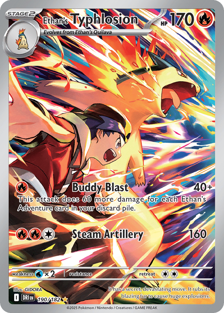Ethan's Typhlosion Pokémon Destined Rivals (190/182) – Scarlet & Violet