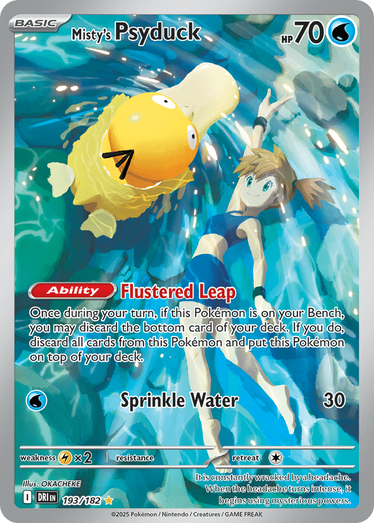 Misty's Psyduck Pokémon Destined Rivals (193/182) – Scarlet & Violet