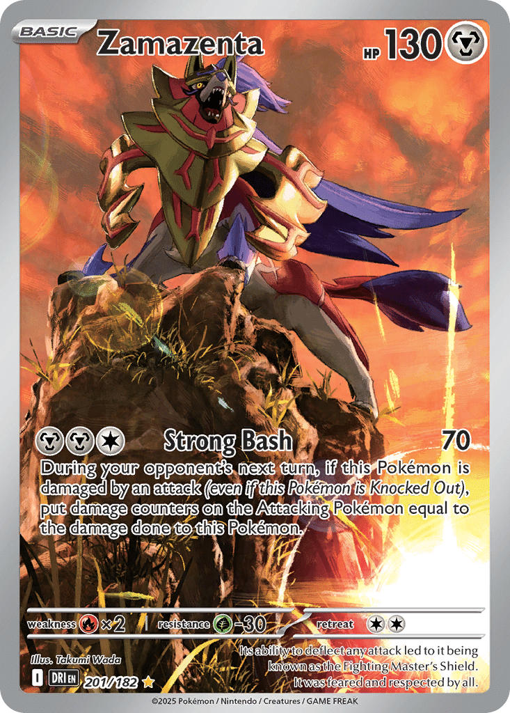 Zamazenta Pokémon Destined Rivals (201/182) – Scarlet & Violet
