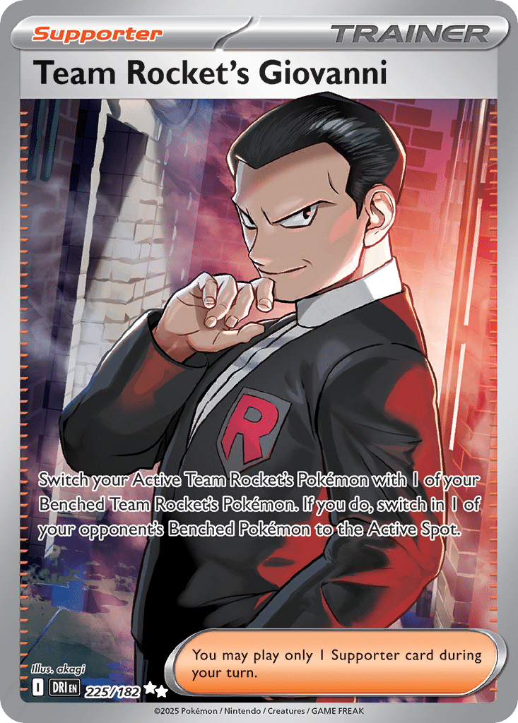Team Rocket's Giovanni Pokémon Destined Rivals (225/182) – Scarlet & Violet