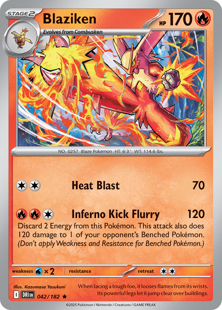 Blaziken Pokémon Destined Rivals (42/182) – Scarlet & Violet