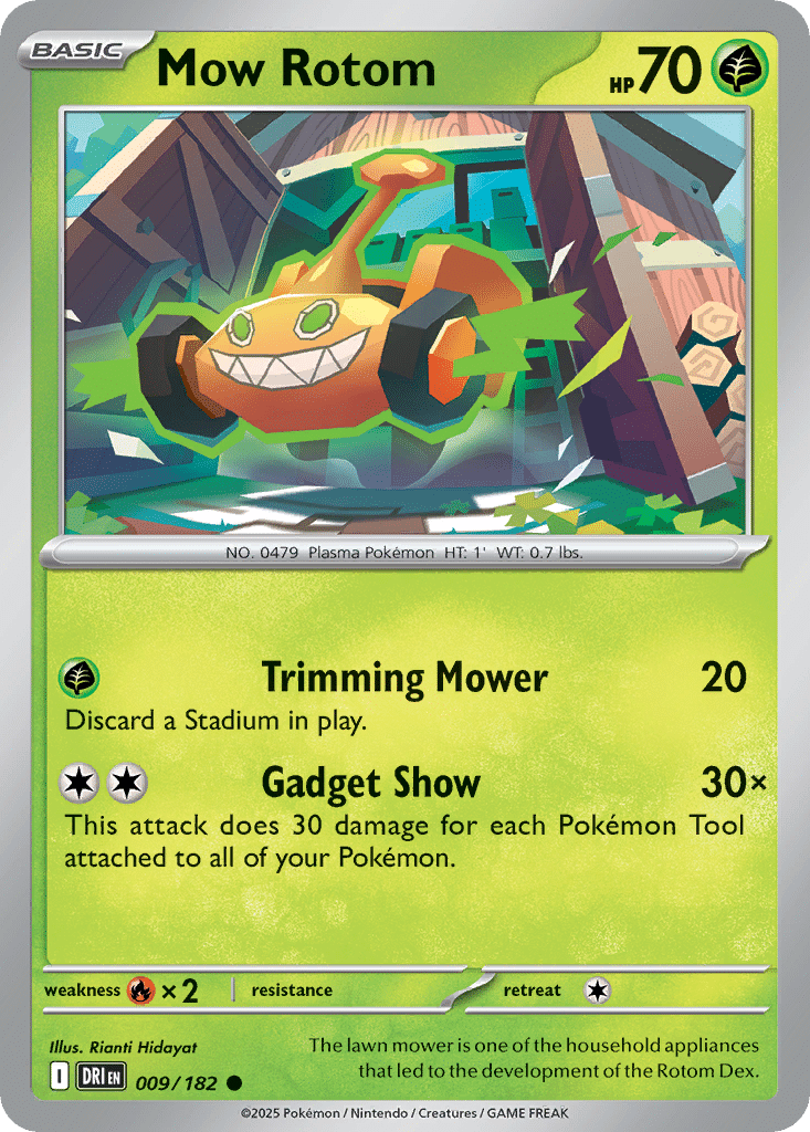 Mow Rotom Pokémon Destined Rivals (9/182) – Scarlet & Violet