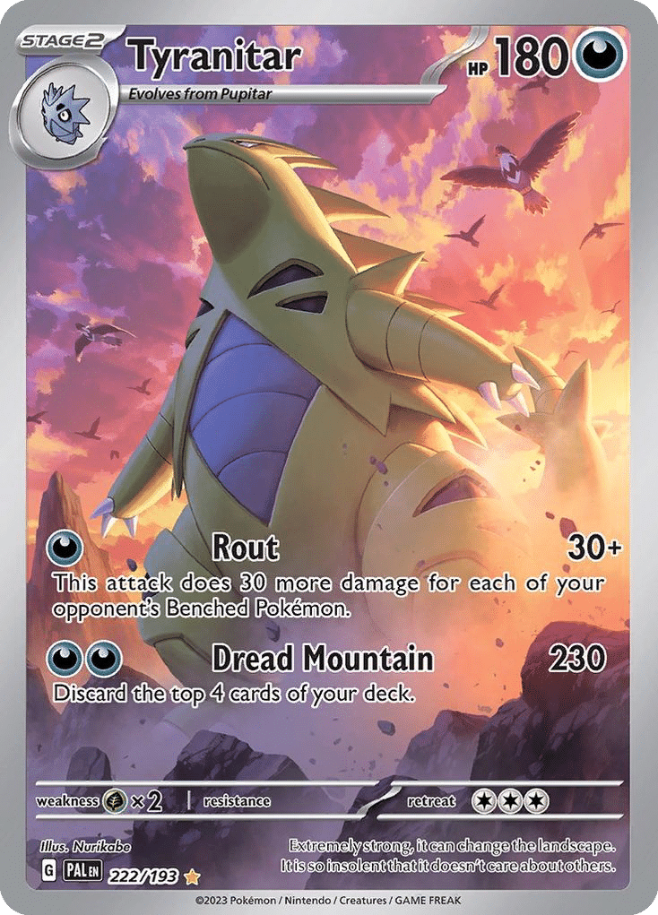 Tyranitar Pokémon Paldea Evolved (222/193) – Scarlet & Violet