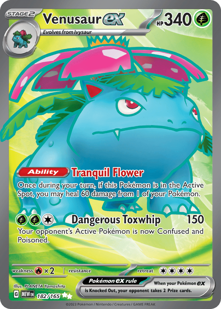 Venusaur ex Pokémon 151 (182/165) – Scarlet & Violet