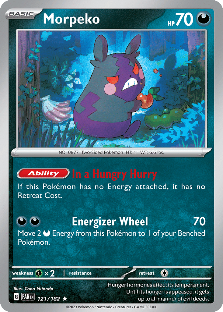 Morpeko Pokémon Paradox Rift (121/182) – Scarlet & Violet