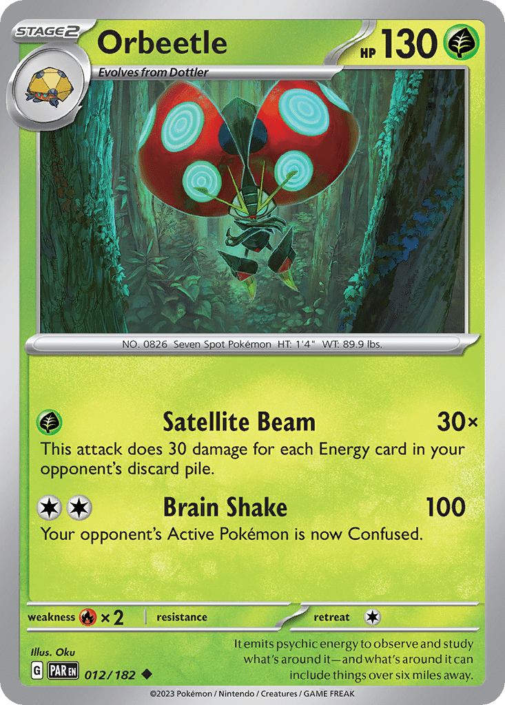 Orbeetle Pokémon Paradox Rift (12/182) – Scarlet & Violet