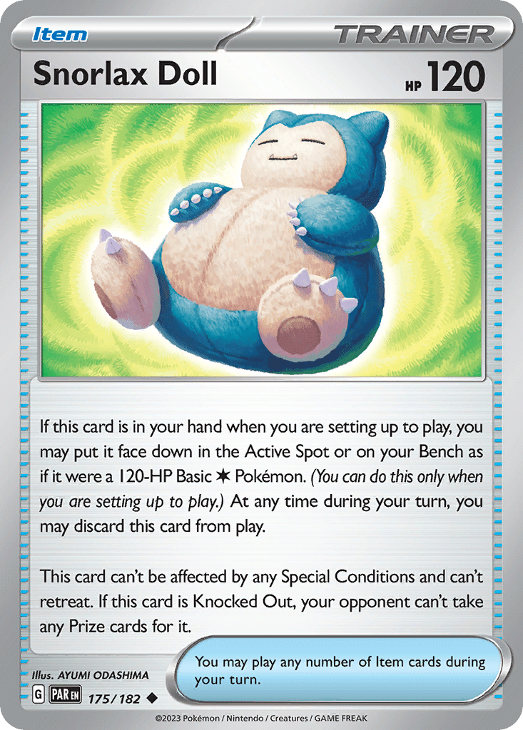Snorlax Doll Pokémon Paradox Rift (175/182) – Scarlet & Violet