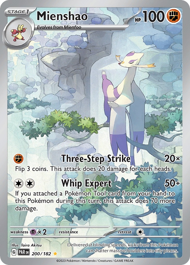 Mienshao Pokémon Paradox Rift (200/182) – Scarlet & Violet