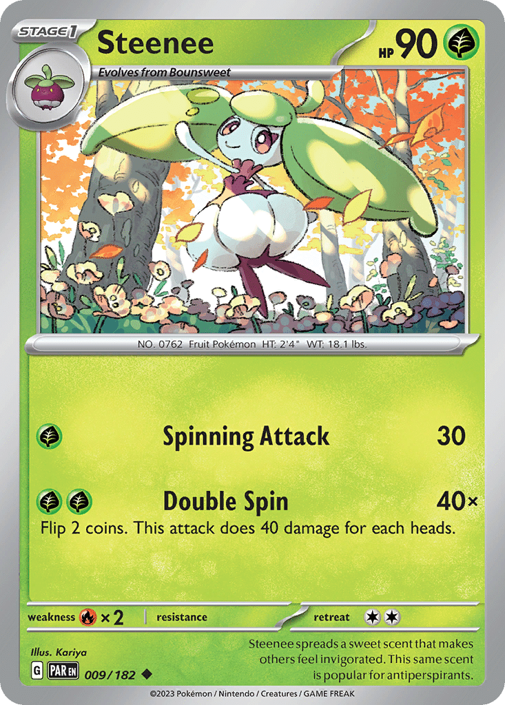 Steenee Pokémon Paradox Rift (9/182) – Scarlet & Violet