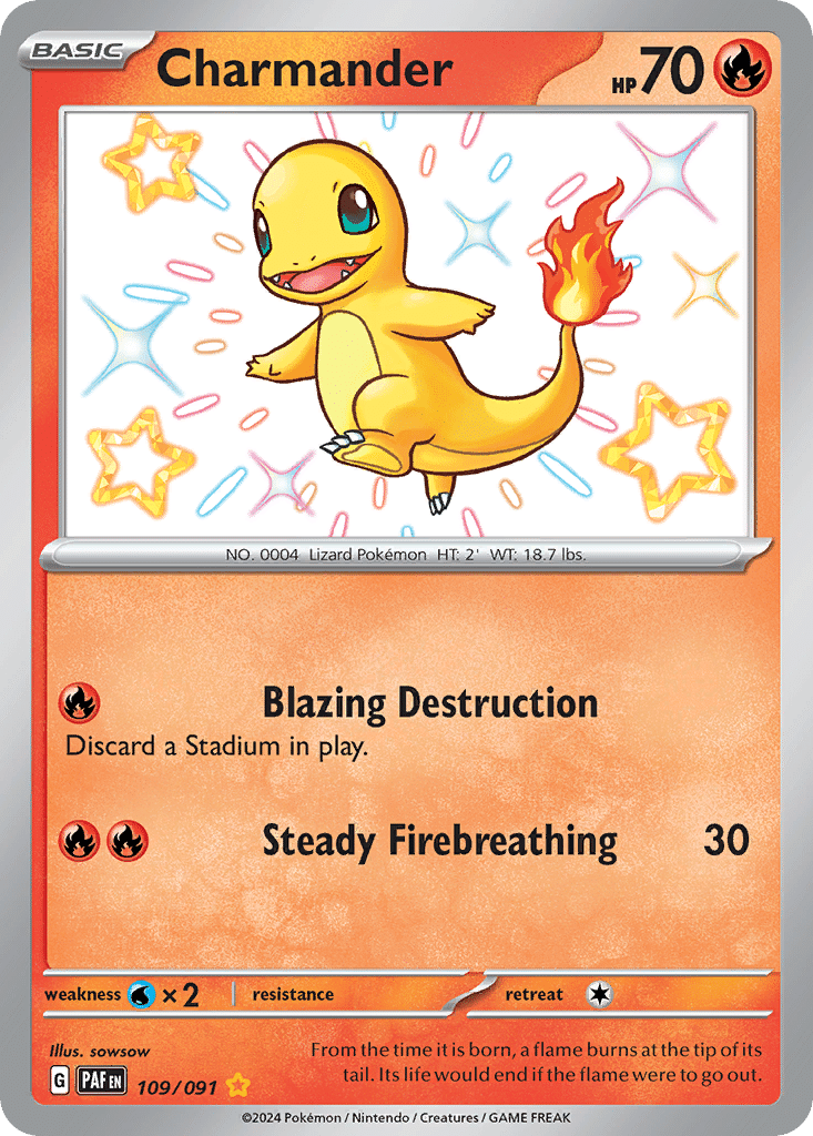 Charmander Pokémon Paldean Fates (109/91) – Scarlet & Violet