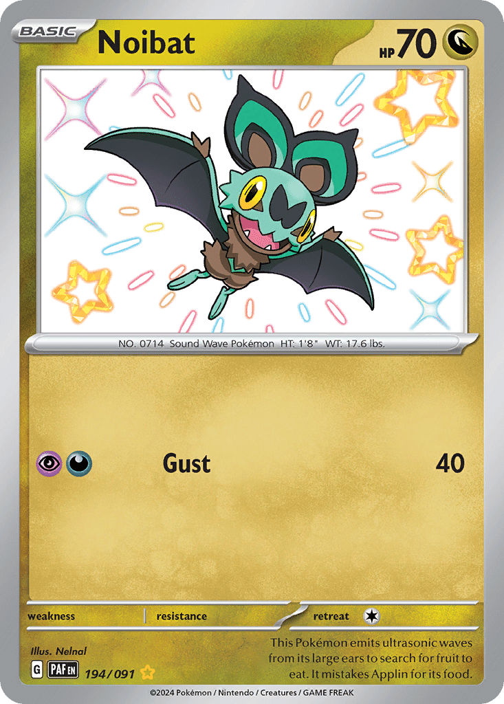 Noibat Pokémon Paldean Fates (194/91) – Scarlet & Violet